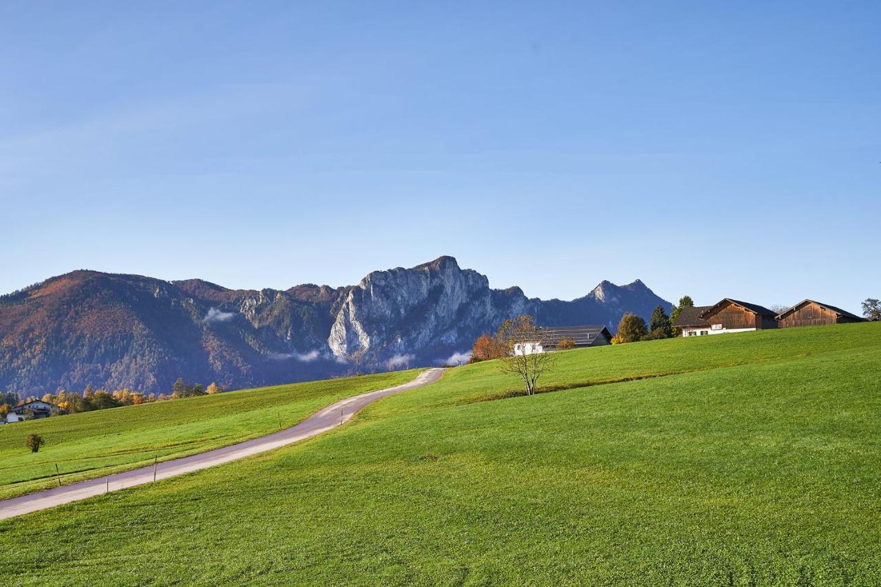 Bergblick Acht Mondsee Innerschwand Exterior foto